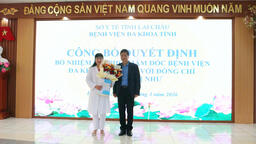 BỆNH VIỆN ĐA KHOA TỈNH LAI CHÂU TRAO QUYẾT ĐỊNH BỔ NHIỆM LẠI PHÓ GIÁM ĐỐC BỆNH VIỆN