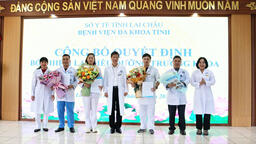 BỆNH VIỆN ĐA KHOA TỈNH LAI CHÂU TRAO QUYẾT ĐỊNH BỔ NHIỆM LẠI LÃNH ĐẠO KHOA PHÒNG