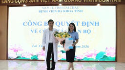 BỆNH VIỆN ĐA KHOA TỈNH LAI CHÂU CÔNG BỐ QUYẾT ĐỊNH VỀ CÔNG TÁC CÁN BỘ