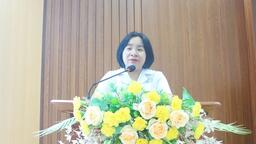 BỆNH VIỆN ĐA KHOA TỈNH LAI CHÂU TỔ CHỨC TẬP HUẤN KỸ NĂNG GIAO TIẾP, ỨNG XỬ CHO NHÂN VIÊN Y TẾ