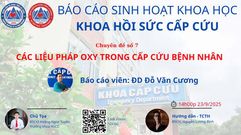 KHOA HỒI SỨC CẤP CỨU BỆNH VIỆN ĐA KHOA TỈNH LAI CHÂU TỔ CHỨC SINH HOẠT KHOA HỌC CHUYÊN ĐÊ CÁC LIỆU PHÁP O XY TRONG CẤP CỨU BỆNH NHÂN