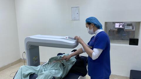 Bệnh viện Đa khoa tỉnh:  Triển khai kỹ thuật đo mật độ loãng xương