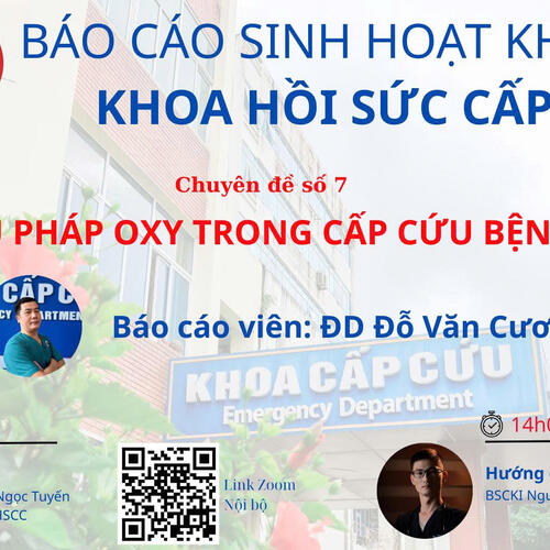 KHOA HỒI SỨC CẤP CỨU BỆNH VIỆN ĐA KHOA TỈNH LAI CHÂU TỔ CHỨC SINH HOẠT KHOA HỌC CHUYÊN ĐÊ CÁC LIỆU PHÁP O XY TRONG CẤP CỨU BỆNH NHÂN