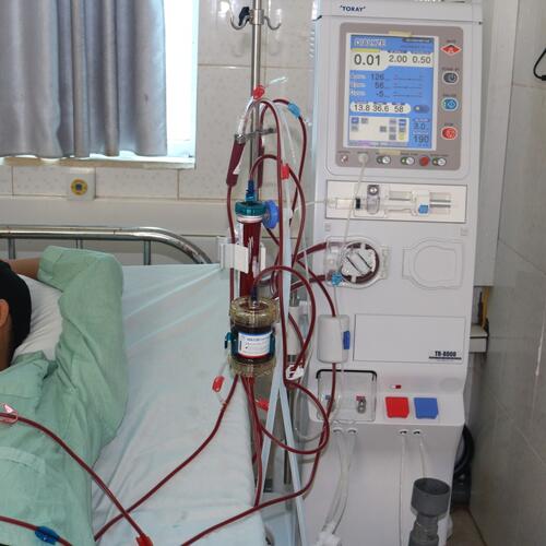 BỆNH VIỆN ĐA KHOA TỈNH LAI CHÂU TRIỂN KHAI THÀNH CÔNG KỸ THUẬT PHỐI HỢP THẬN NHÂN TẠO (HD) VÀ HẤP PHỤ MÁU (HP) BẰNG QUẢ HẤP PHỤ MÁU HA 130