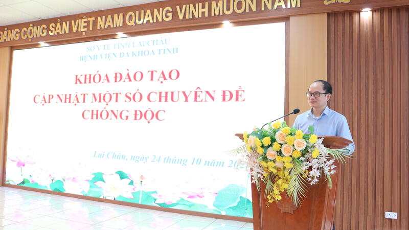 BỆNH VIỆN BẠCH MAI TỔ CHỨC KHÓA ĐÀO TẠO “CẬP NHẬP MỘT SỐ CHUYÊN ĐỀ CHỐNG ĐỘC” TẠI BỆNH VIỆN ĐA KHOA TỈNH LAI CHÂU