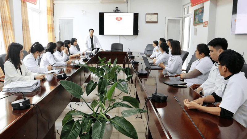 BÁC SĨ  BỆNH VIỆN ĐẠI HỌC QUỐC GIA HÀ NỘI SINH HOẠT CHUYÊN MÔN VỚI CHỦ ĐỀ TĂNG HUYẾT ÁP TẠI BỆNH VIỆN  ĐA KHOA TỈNH LAI CHÂU