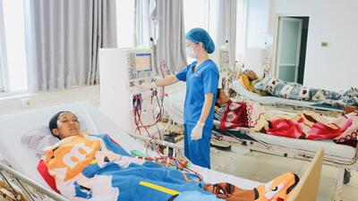 Chạy thận nhân tạo tại Bệnh viện đa khoa tỉnh Lai Châu