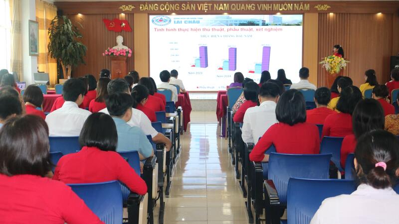 BỆNH VIỆN ĐA KHOA TỈNH LAI CHÂU TỔ CHỨC HỘI NGHỊ SƠ KẾT CÔNG TÁC 6 THÁNG ĐẦU NĂM TRIỂN KHAI PHƯƠNG HƯỚNG NHIỆM VỤ 6 THÁNG CUỐI NĂM 2025