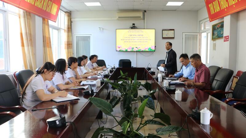 BỆNH VIỆN ĐA KHOA TỈNH LAI CHÂU LÀM VIỆC VỚI ĐOÀN CÔNG TÁC BỆNH VIỆN NHIỆT ĐỚI TRUNG ƯƠNG